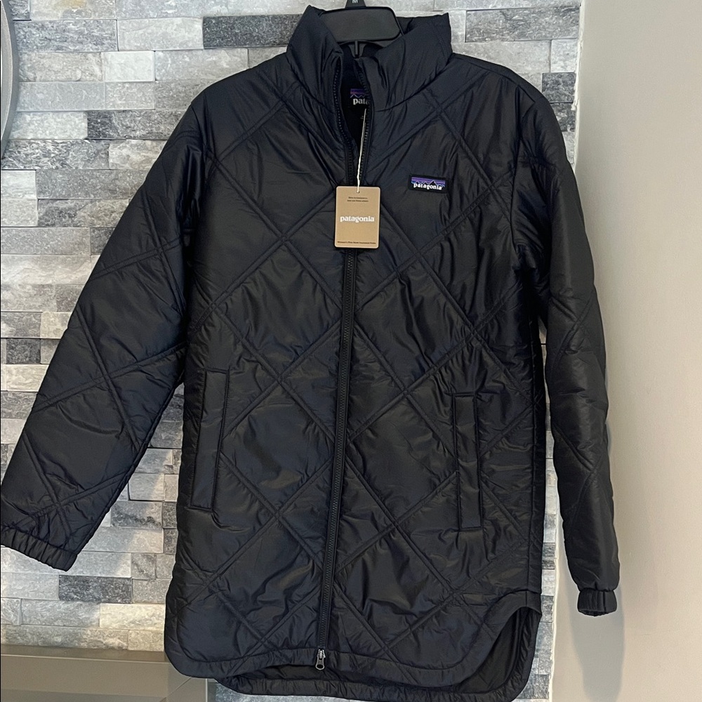 Patagonia Black Quilted Long Jacket